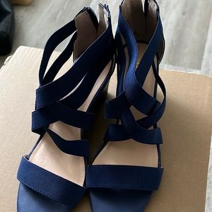 Liz Claiborne blue heels worn 1 time